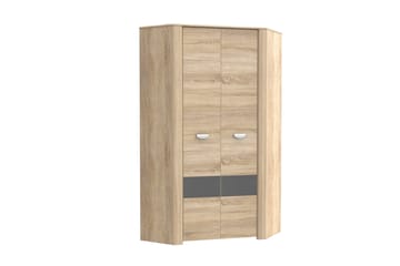 Yazmene vaatekaappi eteiseen 95x81 cm puuta - Beige - Säilytys - Vaatesäilytys - Vaatekaappi