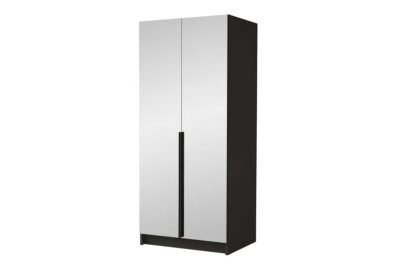Vaatekaappi peilillä Barriga 100 cm, Musta