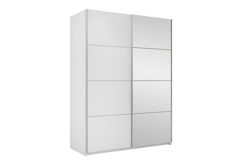 Vaatekaappi Peilillä Haparanda 150 cm, Valkoinen