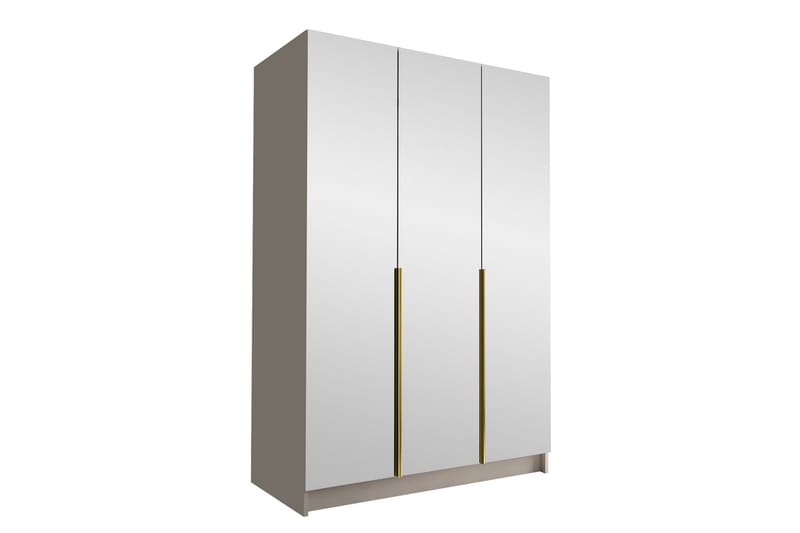 Vaatekaappi peilillä Herrljunga 150 cm, Kashmir/Kulta
