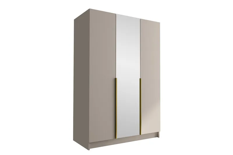 Vaatekaappi peilillä Herrljunga 150 cm, Kashmir/Kulta