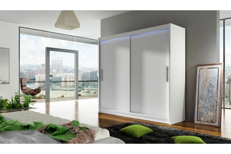 Vaatekaappi Praha 180x215 cm - Valkoinen - Säilytys - Vaatesäilytys - Vaatekaappi