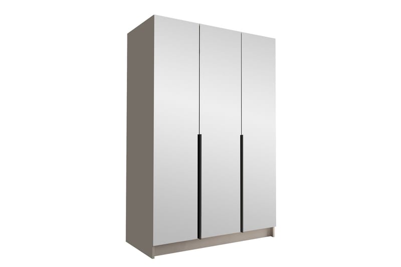 Vaatekaappi peilillä Herrljunga 150 cm, Kashmir/Musta