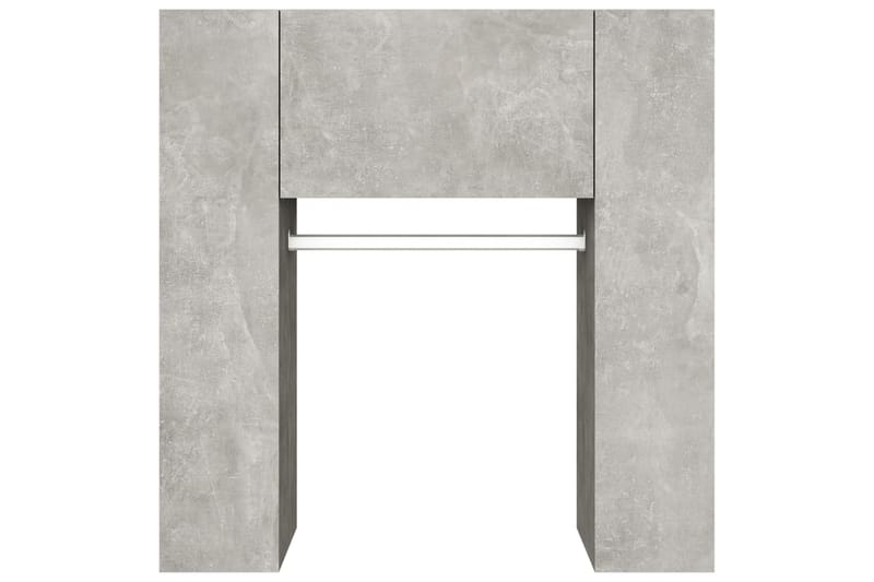 beBasic Eteisen kaappi betoninharmaa 97,5x37x99 cm tekninen puu - Harmaa - Säilytys - Vaatesäilytys - Vaatenaulakko
