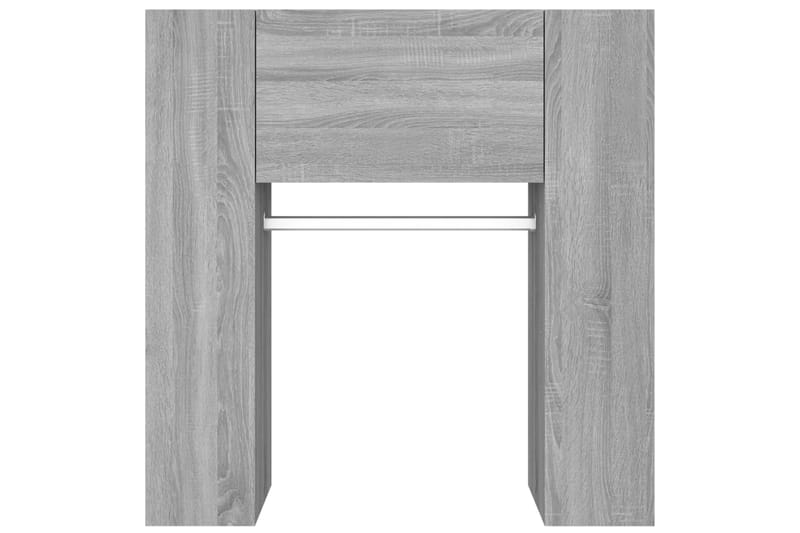 beBasic Eteisen kaappi harmaa Sonoma 97,5x37x99 cm tekninen puu - Harmaa - Säilytys - Vaatesäilytys - Vaatenaulakko