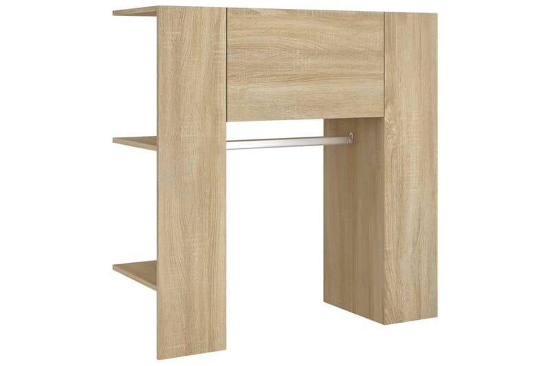 beBasic Eteisen kaappi Sonoma-tammi 97,5x37x99 cm tekninen puu - Ruskea - Säilytys - Vaatesäilytys - Vaatenaulakko