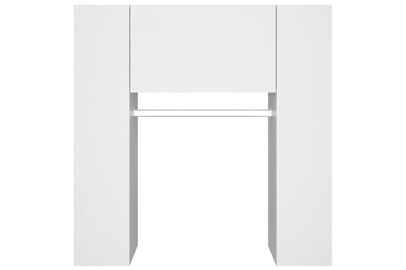beBasic Eteisen kaappi valkoinen 97,5x37x99 cm tekninen puu - Valkoinen - Säilytys - Vaatesäilytys - Vaatenaulakko