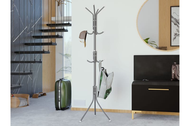 Faircrest Vaateripustin - Harmaa - Säilytys - Vaatesäilytys - Vaatenaulakko - Koukkunaulakot