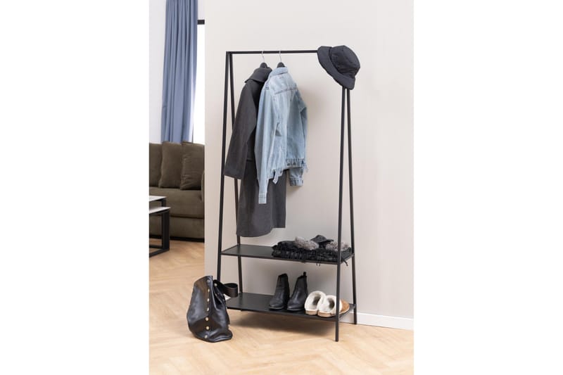 Hartsoe Naulakko 77 cm - Musta - Säilytys - Vaatesäilytys - Vaatenaulakko - Koukkunaulakot
