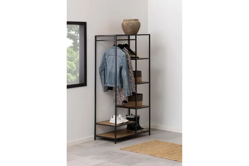 Hartsoe Naulakko 77 cm - Musta - Säilytys - Vaatesäilytys - Vaatenaulakko - Koukkunaulakot