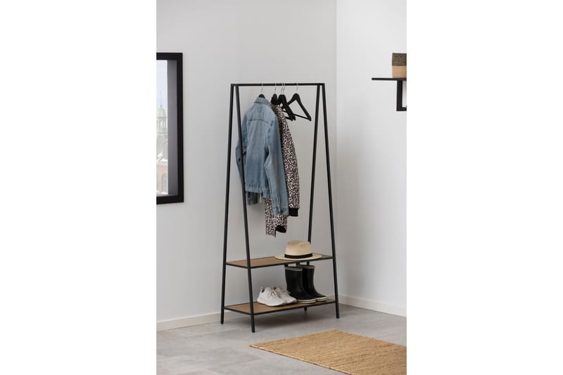 Hartsoe Naulakko 77 cm - Musta - Säilytys - Vaatesäilytys - Vaatenaulakko - Koukkunaulakot