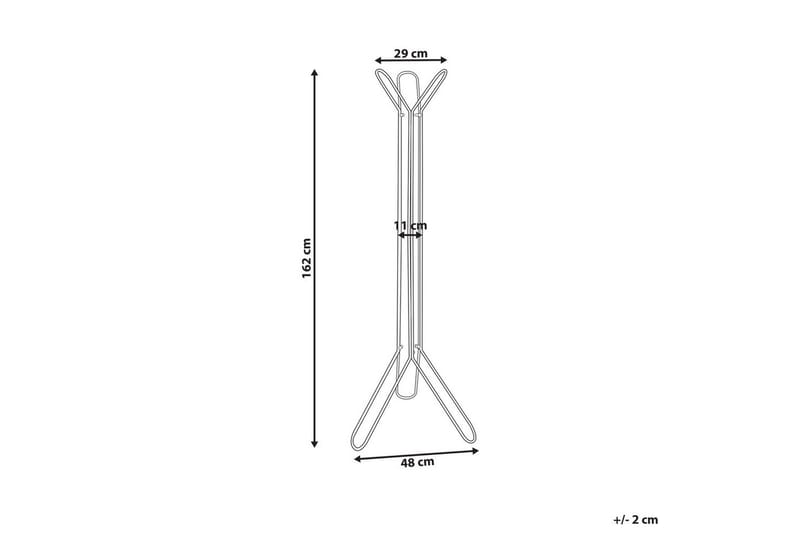 Klädhängare Beliani Britton Black - Säilytys - Vaatesäilytys - Vaatenaulakko