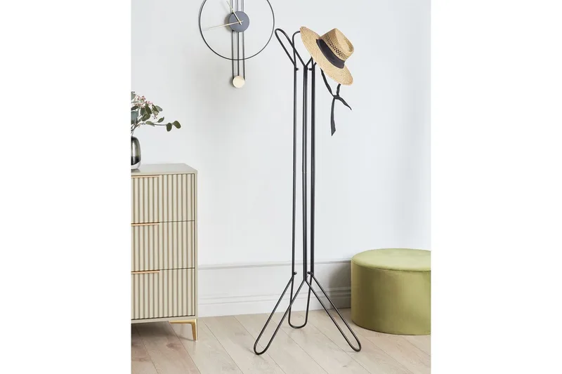 Klädhängare Beliani Britton Black - Säilytys - Vaatesäilytys - Vaatenaulakko