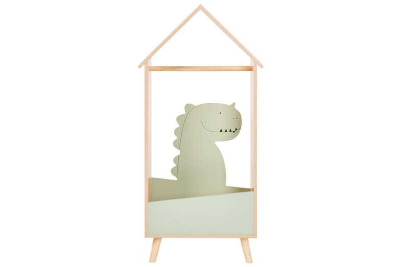Klädhängare Beliani Durango Light colored wood||Green - Säilytys - Vaatesäilytys - Vaatenaulakko