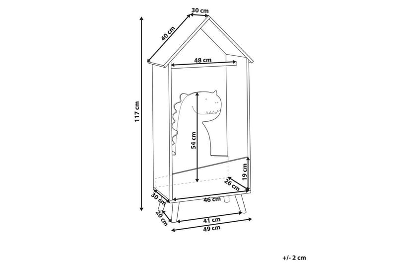 Klädhängare Beliani Durango Light colored wood||Green - Säilytys - Vaatesäilytys - Vaatenaulakko