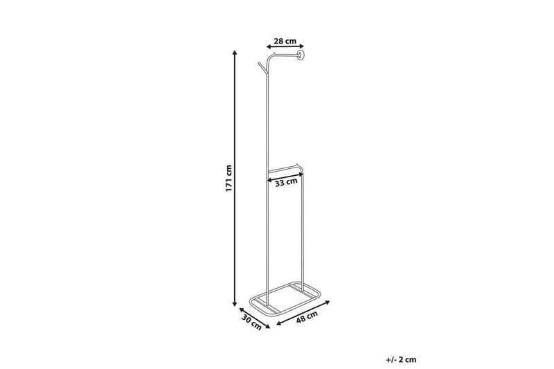 Klädhängare Beliani Eureka Black - Säilytys - Vaatesäilytys - Vaatenaulakko