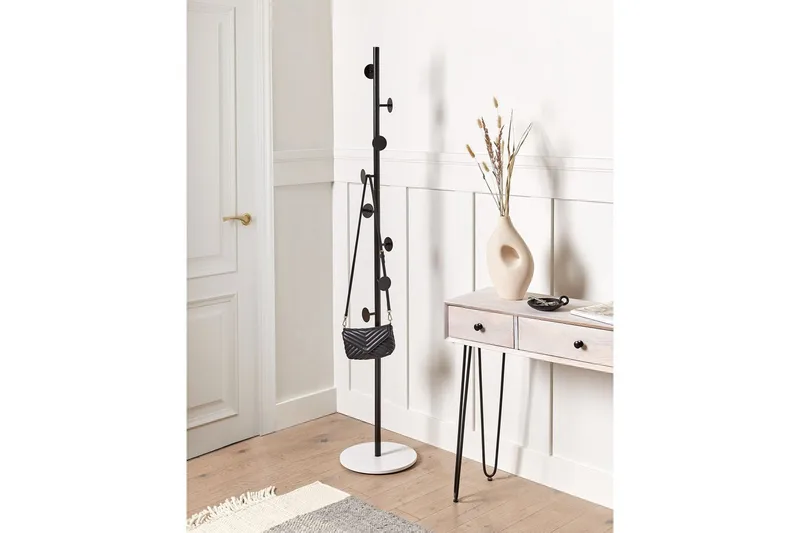 Klädhängare Beliani Notus Guld/vit Black||White - Säilytys - Vaatesäilytys - Vaatenaulakko