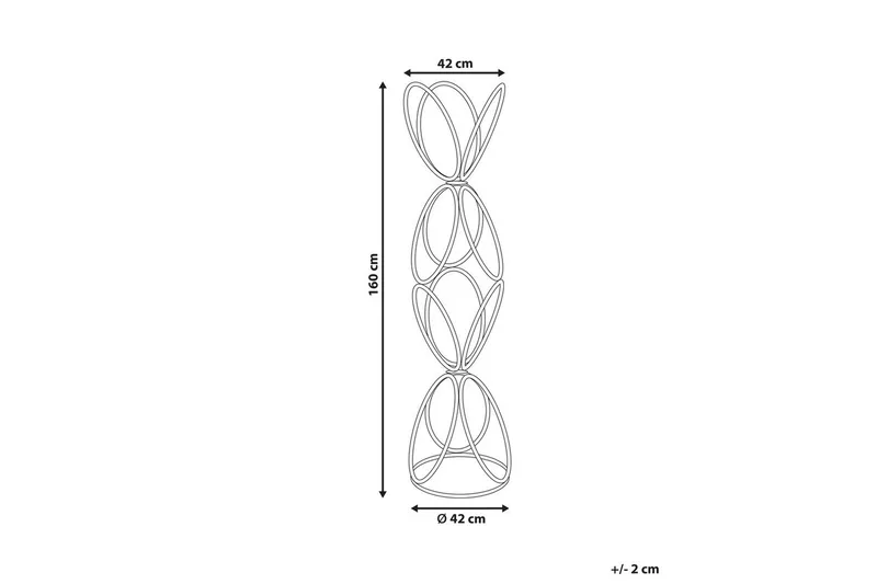 Klädhängare Beliani Walters Guld Black - Säilytys - Vaatesäilytys - Vaatenaulakko