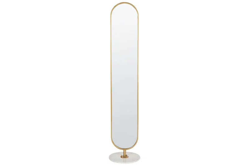 Klädhängare med spegel Beliani Moody NO_BRAND GOLD||White, undefined
