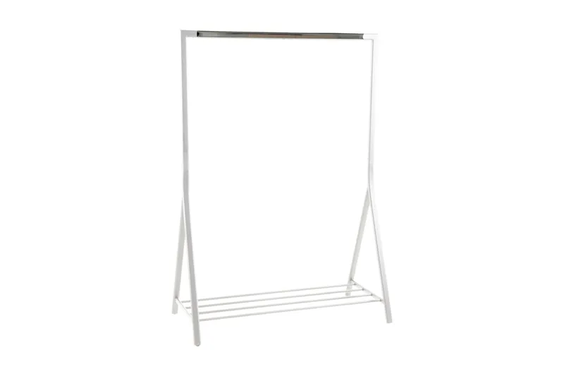 Naulakko Brent 117 cm - Valkoinen - Säilytys - Vaatesäilytys - Vaatenaulakko - Koukkunaulakot