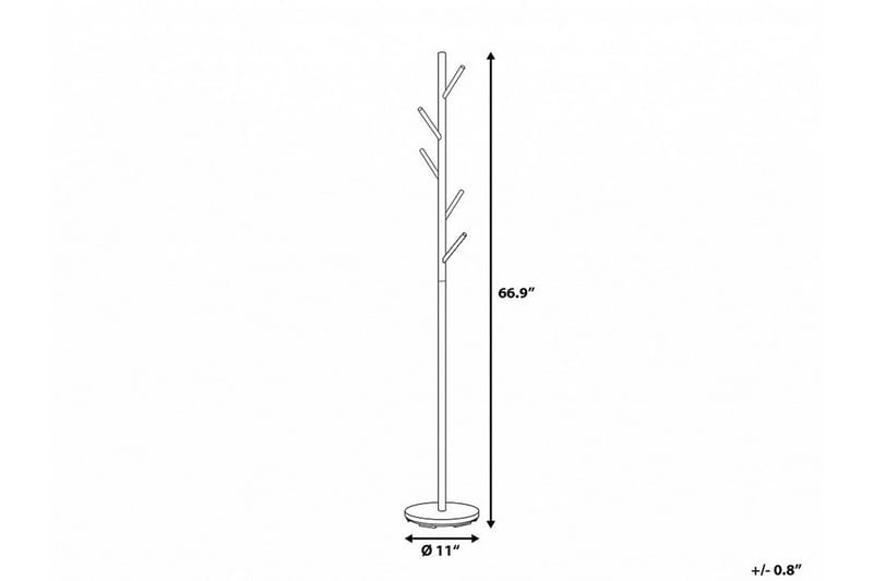 Naulakko Gahm - Hopea - Säilytys - Vaatesäilytys - Vaatenaulakko - Koukkunaulakot