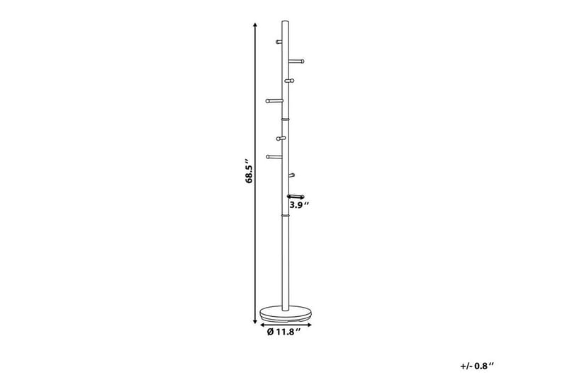 Naulakko Jeremya - Kulta - Säilytys - Vaatesäilytys - Vaatenaulakko - Koukkunaulakot
