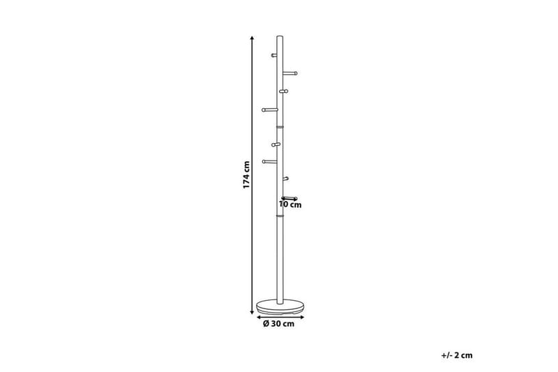 Naulakko Jeremya - Kulta - Säilytys - Vaatesäilytys - Vaatenaulakko - Koukkunaulakot