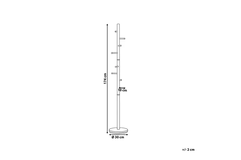 Naulakko Jeremya - Kulta - Säilytys - Vaatesäilytys - Vaatenaulakko - Koukkunaulakot