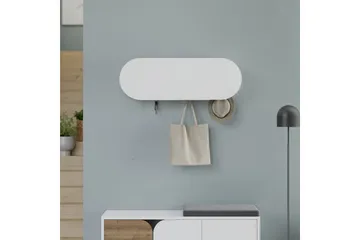 Kroma Naulakko 84 cm - Valkoinen - Säilytys - Vaatesäilytys - Vaatenaulakko - Koukkunaulakot