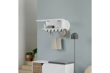 Kroma Naulakko 84 cm - Valkoinen - Säilytys - Vaatesäilytys - Vaatenaulakko - Koukkunaulakot