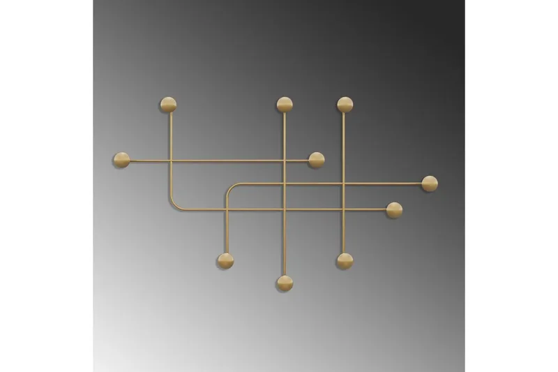 Metallinen Seinäkoukku Australia Kulta - Kulta - Säilytys - Vaatesäilytys - Vaatenaulakko