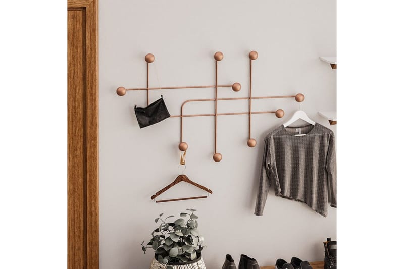 Metallinen Seinäkoukku Australia Kupari - Kupari - Säilytys - Vaatesäilytys - Vaatenaulakko