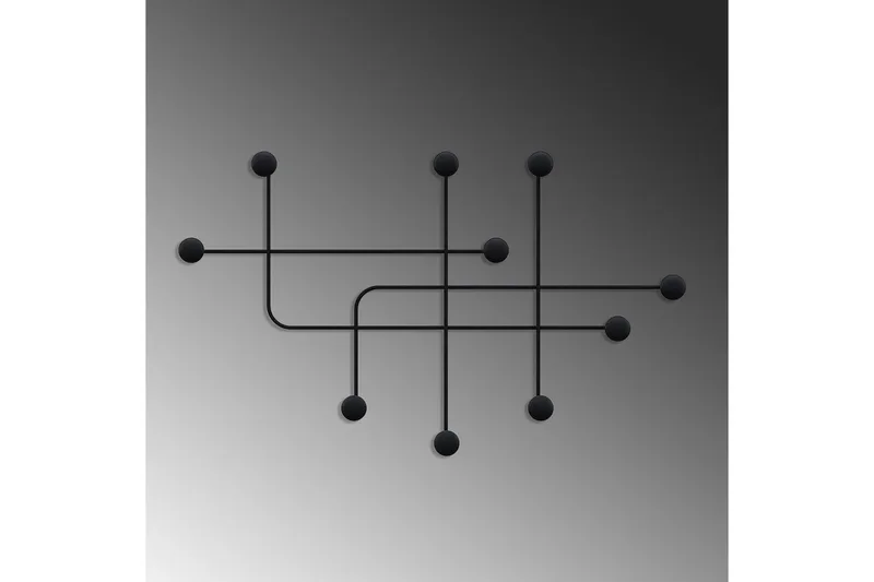 Metallinen Seinäkoukku Australia Musta - Musta - Säilytys - Vaatesäilytys - Vaatenaulakko