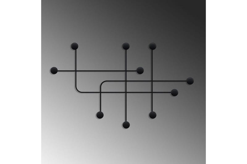 Metallinen Seinäkoukku Australia Musta - Musta - Säilytys - Vaatesäilytys - Vaatenaulakko