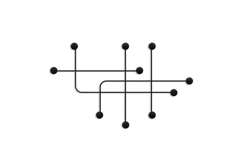 Metallinen Seinäkoukku Australia Musta - Musta - Säilytys - Vaatesäilytys - Vaatenaulakko