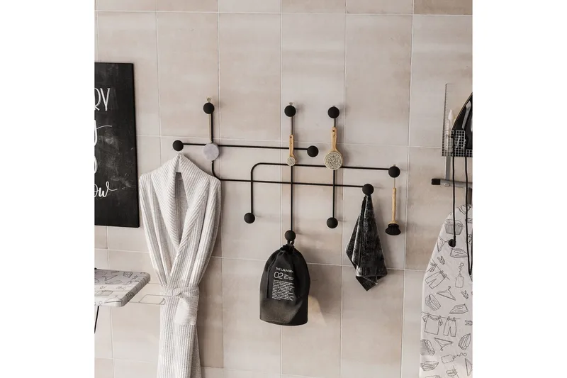 Metallinen Seinäkoukku Australia Musta - Musta - Säilytys - Vaatesäilytys - Vaatenaulakko