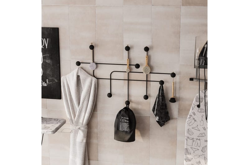 Metallinen Seinäkoukku Australia Musta - Musta - Säilytys - Vaatesäilytys - Vaatenaulakko