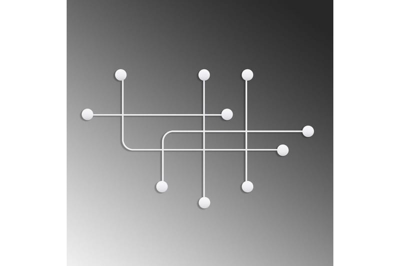 Metallinen Seinäkoukku Australia Valkoinen - Valkoinen - Säilytys - Vaatesäilytys - Vaatenaulakko