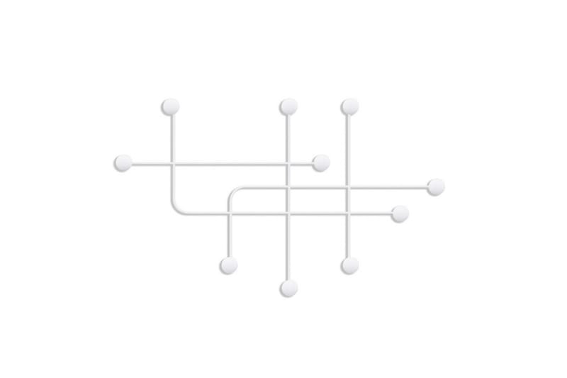 Metallinen Seinäkoukku Australia Valkoinen, Valkoinen