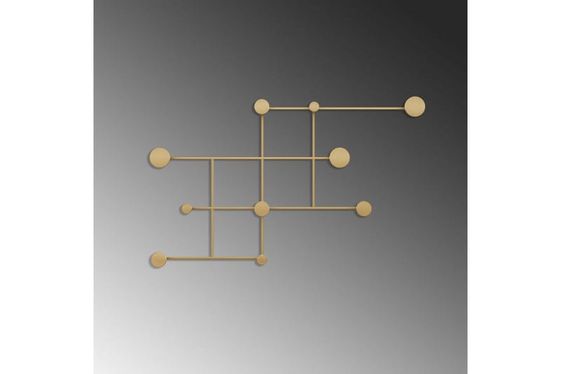 Metallinen Seinäkoukku Colna Kulta - Kulta - Säilytys - Vaatesäilytys - Vaatenaulakko