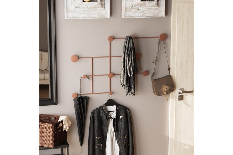 Metallinen Seinäkoukku Colna Kupari - Kupari - Säilytys - Vaatesäilytys - Vaatenaulakko