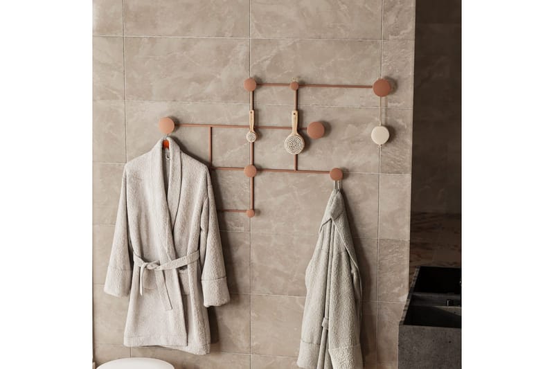 Metallinen Seinäkoukku Colna Kupari - Kupari - Säilytys - Vaatesäilytys - Vaatenaulakko