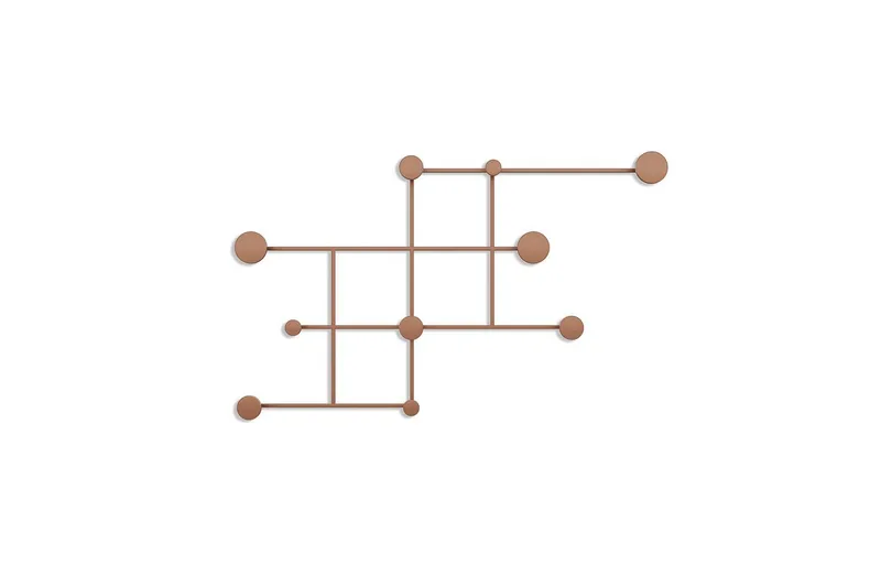 Metallinen Seinäkoukku Colna Kupari - Kupari - Säilytys - Vaatesäilytys - Vaatenaulakko