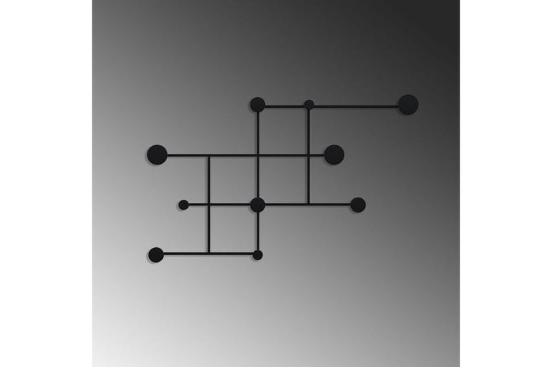 Metallinen Seinäkoukku Colna Musta - Musta - Säilytys - Vaatesäilytys - Vaatenaulakko