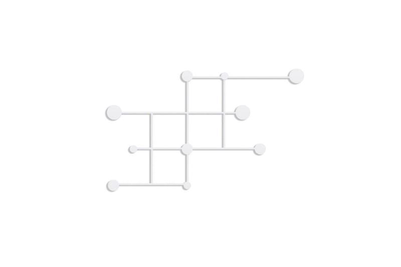 Metallinen Seinäkoukku Colna Valkoinen, Valkoinen