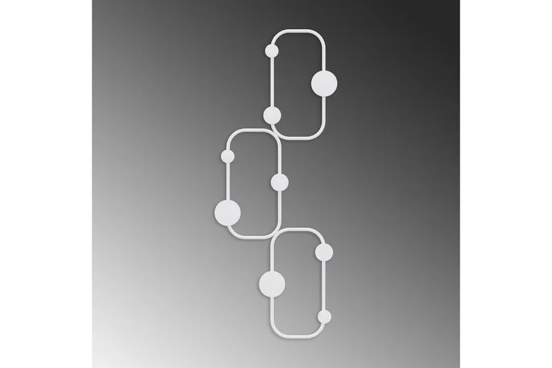 Metallinen Seinäkoukku Dravos Valkoinen - Valkoinen - Säilytys - Vaatesäilytys - Vaatenaulakko