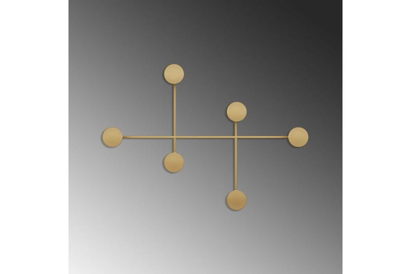 Metallinen Seinäkoukku Inermis Kulta - Kulta - Säilytys - Vaatesäilytys - Vaatenaulakko