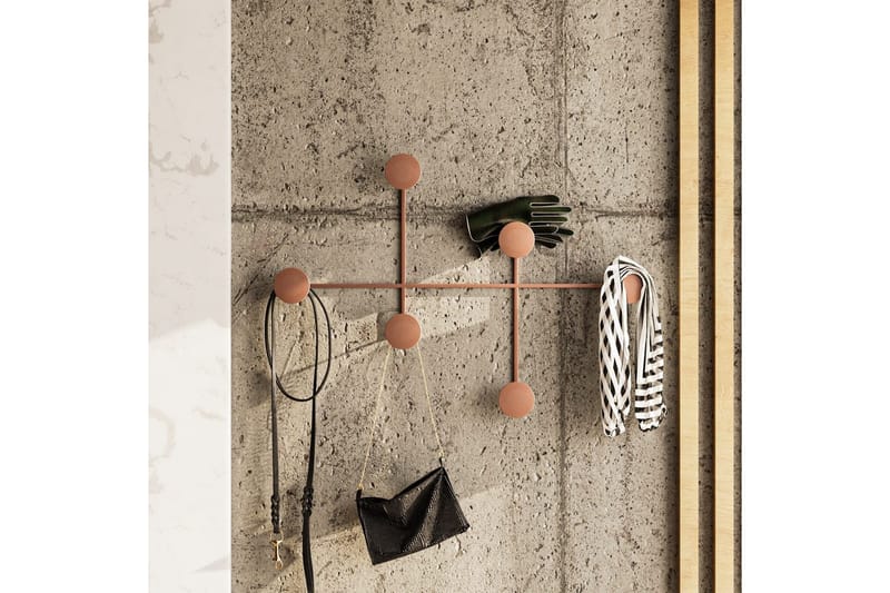 Metallinen Seinäkoukku Inermis Kupari - Kupari - Säilytys - Vaatesäilytys - Vaatenaulakko