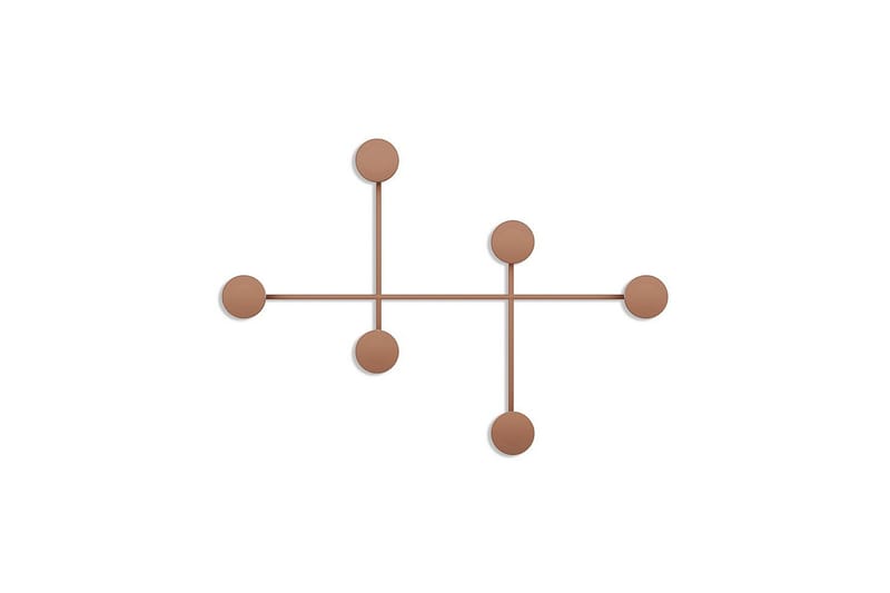 Metallinen Seinäkoukku Inermis Kupari - Kupari - Säilytys - Vaatesäilytys - Vaatenaulakko