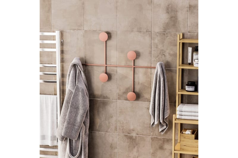 Metallinen Seinäkoukku Inermis Kupari - Kupari - Säilytys - Vaatesäilytys - Vaatenaulakko